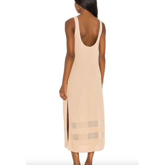 Seafolly Australia Terrain Knit Dress in Sands Size Large Midi Sleeveless - Picture 2 of 8